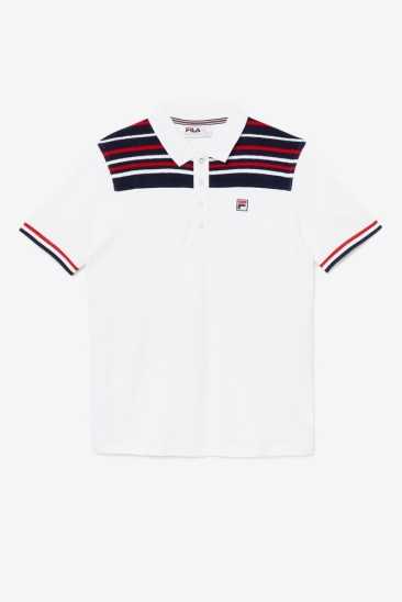 Fila Homme Morganite Polo 100 Blanche Fila France FCL-973160